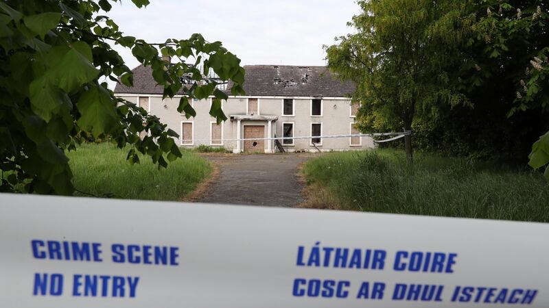 The derelict house where Ana Kriégel was murdered in Lucan. Photograph: Colin Keegan/Collins