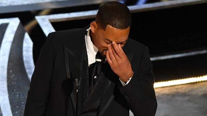 Will Smith’s emotional acceptance speech at the 94th Oscars. Photograph:  Robyn Beck / AFP via Getty Images