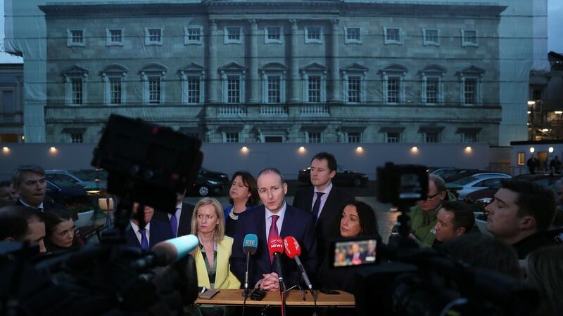 Fianna Fáil leader Micheál Martin: while we should not be cynical, his agreement to keeping backing Fine Gael has pragmatic propulsions. Photograph: Brian Lawless/PA