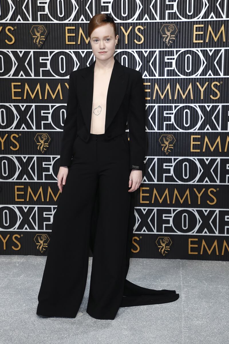 Liv Hewson arrives for the 75th annual Primetime Emmy Awards ceremony held at the Peacock Theater in Los Angeles. Photograph: Caroline Brehman