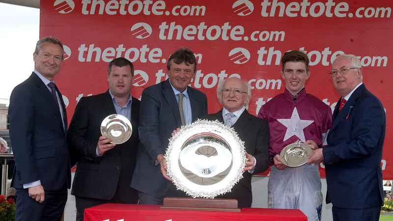Presentation by President Michael D Higgins of the Galway Plate