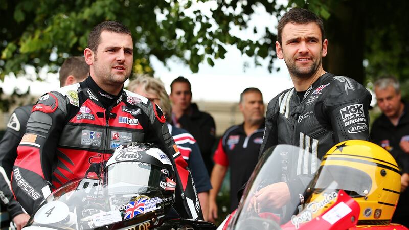 Michael and his brother William at last year’s Goodwood Festival of Speed. Photo: Getty Images