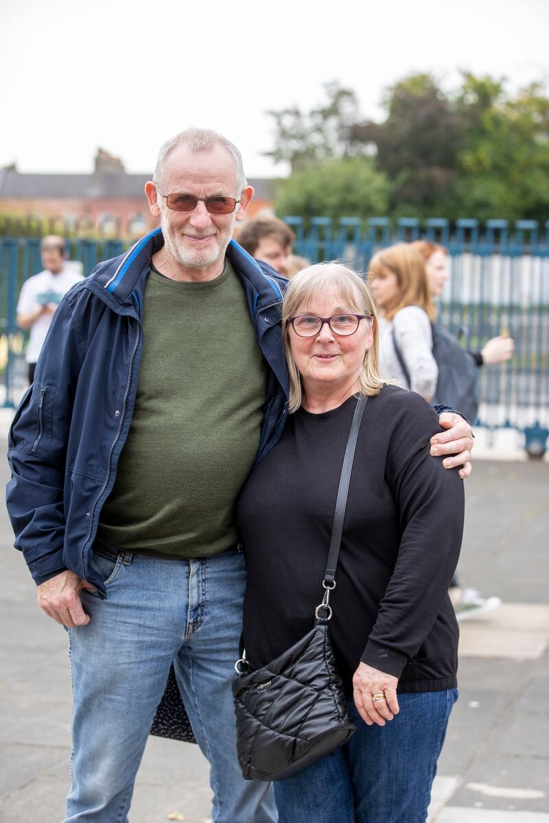 Susan and John Bradley from Wexford called for more affordable housing. Photograph: Tom Honan for The Irish Times.