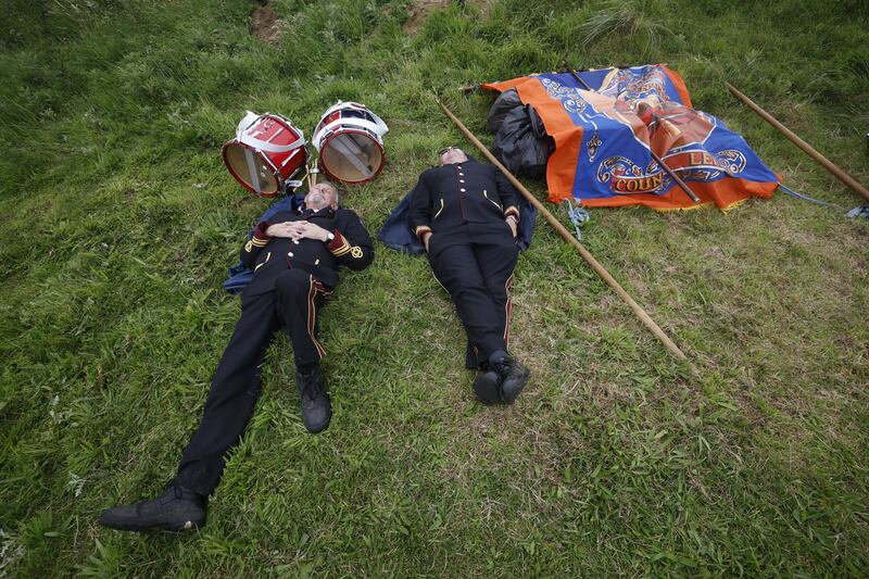 Rossnowlagh, Donegal, during the annual Orange Order parade. Photograph: Nick Bradshaw
