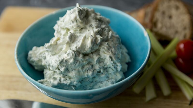 Herb cream cheese.