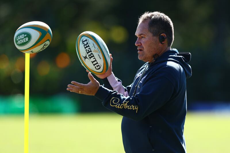 Australia head coach Dave Rennie during a training session at Royal Pines Resort last week. Photograph: Chris Hyde/Getty Images