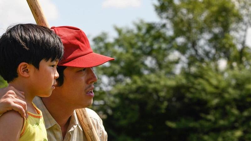 Alan S Kim and Steven Yeun in Minari