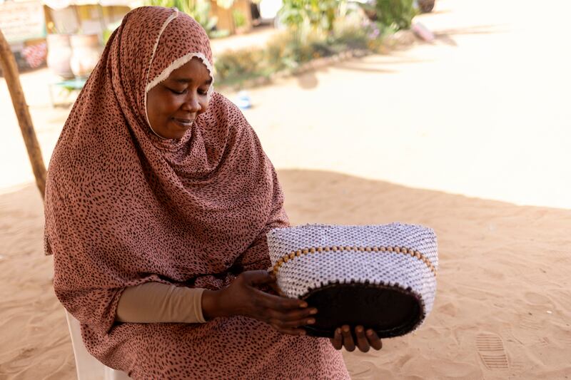 Refugee and social worker Zahra Adam Khimes. Photograph: Chris Maddaloni