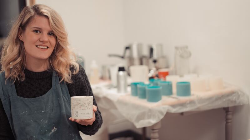 D8CandleCo, founded this summer by Lydia Ging in her Dublin 8 home, taps into a more urban vibe.