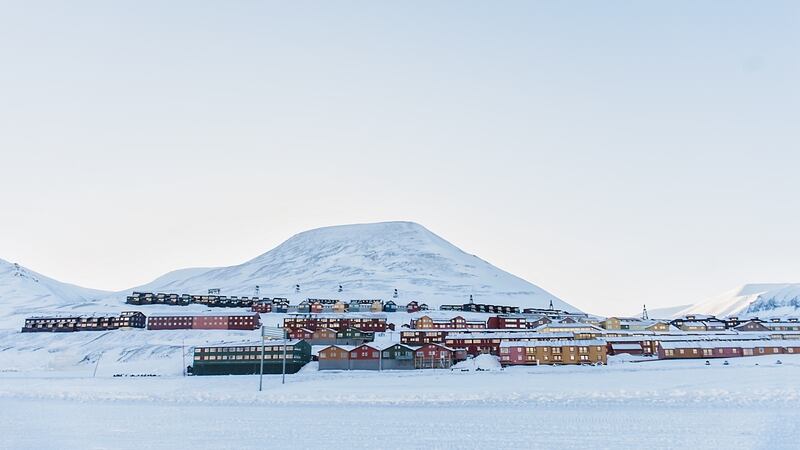 A view of Longyearbyen. Photograph: Hurtigruten Svalbard