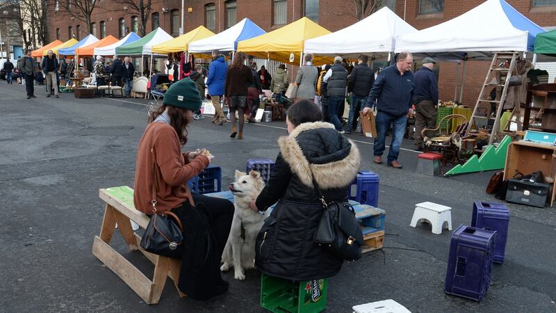 Dublin Flea Market at Newmarket Square back in 2015. People who actually want to create something for their fellow city folk are ground down by a rigged city. Photograph:Cyril Byrne