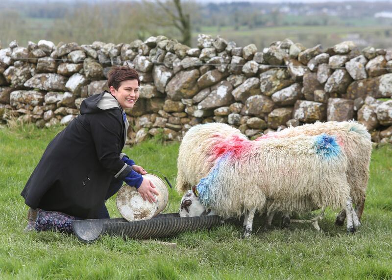 Maria Walsh on the farm in Co Galway.