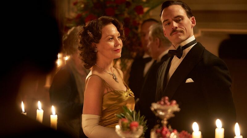 Oswald Mosley (Sam Clafin) and Polly Gray (Helen McCrory). Photograph: Robert Viglasky/BBC/Caryn Mandabach Productions