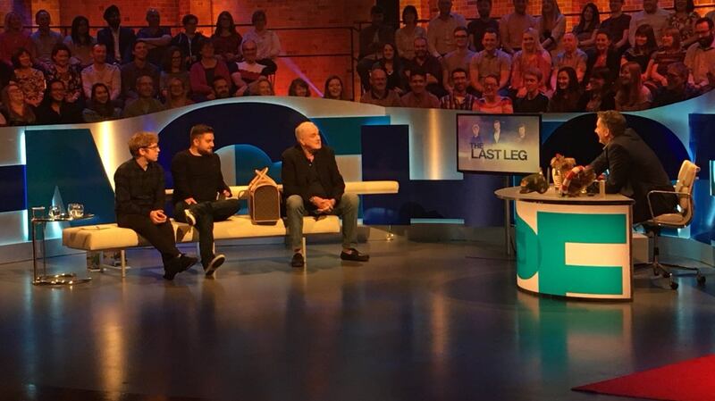 John Cleese (centre) on The Last Leg