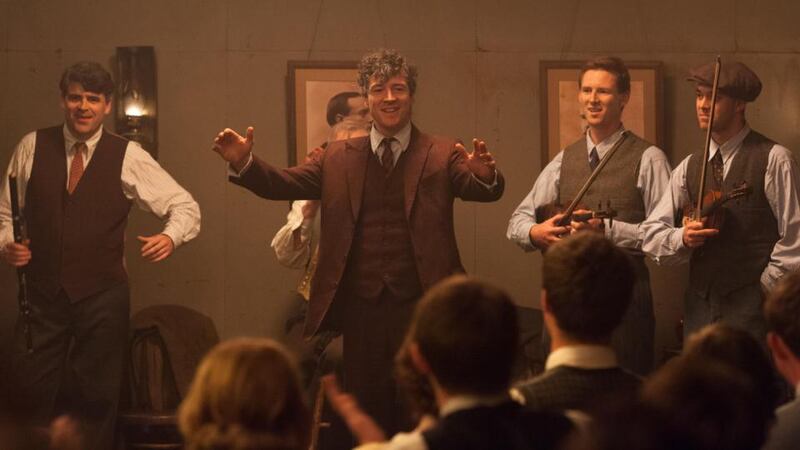 Jimmy’s Hall: Barry Ward as James Gralton in Ken Loach’s film. The building, formally known as  Pearse-Connolly Hall, was used for dances and education