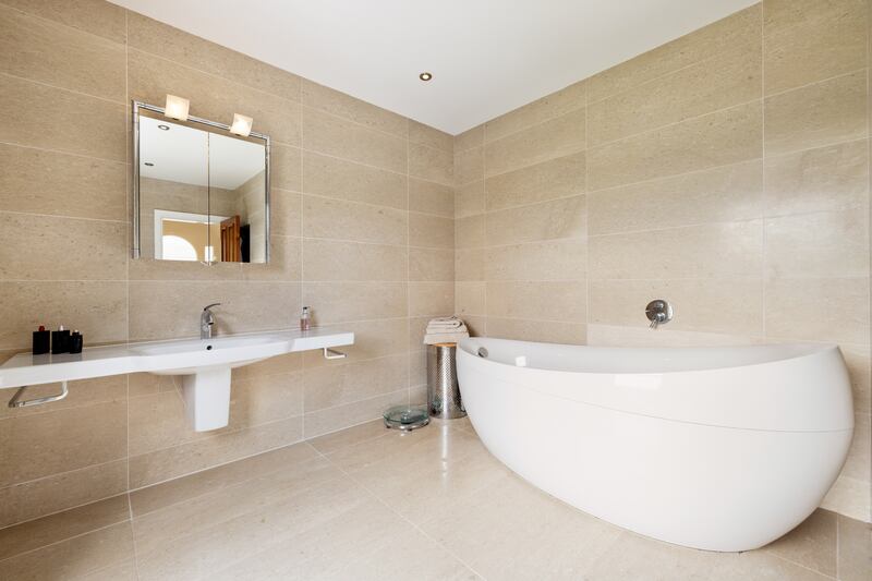 The house has four bathrooms