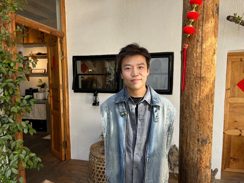 Chen Guang at his B&B in Xizhou: About 20km south of Dali Old Town, Xizhou is a popular tourist spot. Photograph: Denis Staunton