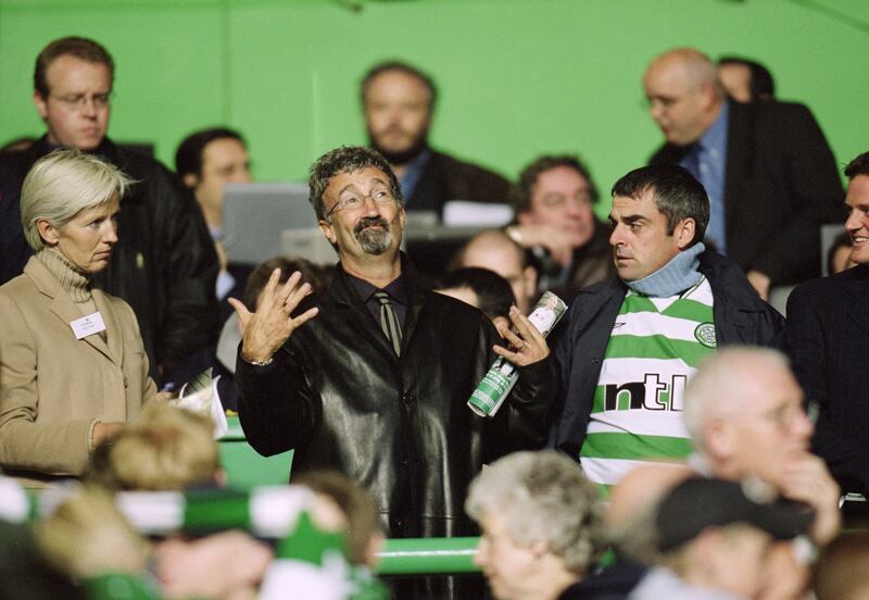 Eddie Jordan at a Champions League match between Celtic and Porto at Celtic Park in September 2001. Photograph: Michael Steele/Allsport