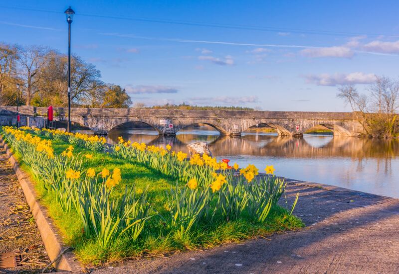 Jamestown Bridge, a  crossing point over the Shannon between Leitrim and Roscommon. It is 170 years old, and replaced two previous structures going back 400 years
