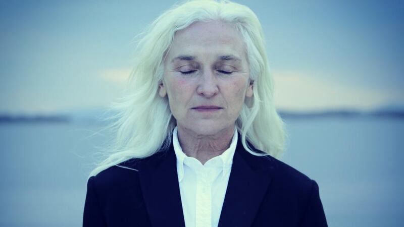 Olwen Fouéré in Riverrun by James Joyce, which she brought to Princeton University in New Jersey. Photograph: Courtesy of Colm Hogan