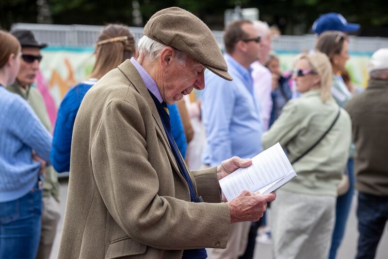 Jan Foster from Annamoe, Co Wicklow at the Dublin Horse Show in the RDS. Photograph: Tom Honan for The Irish Times