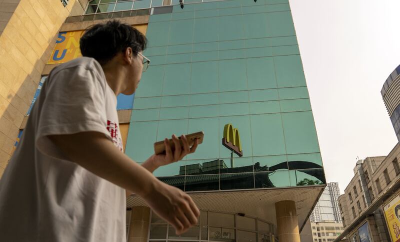 A McDonald's in Shenzhen. Photograph: Raul Ariano/Bloomberg via Getty 