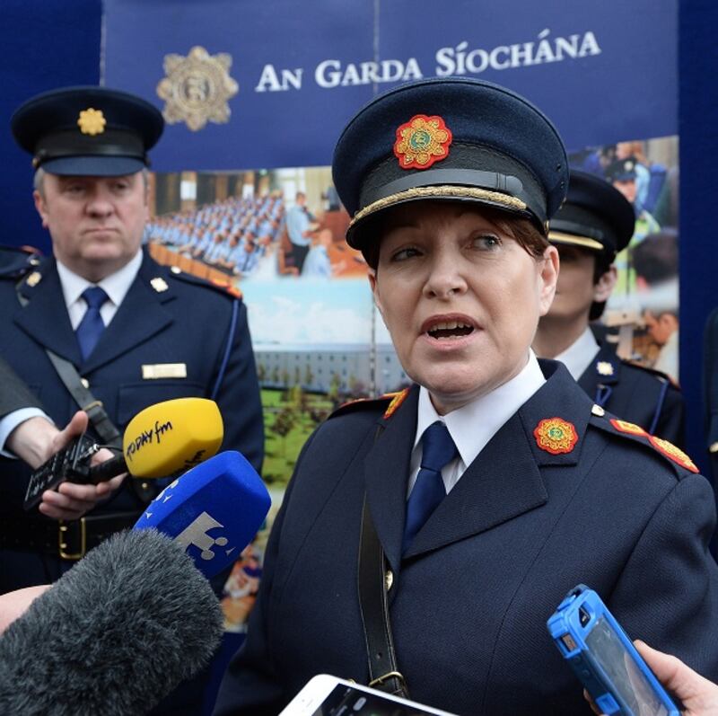 David Taylor pictured in April 2014 with then acting Garda Commissioner Noirin O'Sullivan