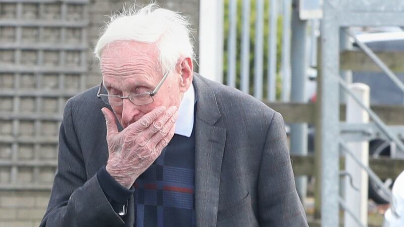 Wrightbus founder William Wright at Green Pastures church in Ballymena. Photograph: Niall Carson/PA Wire