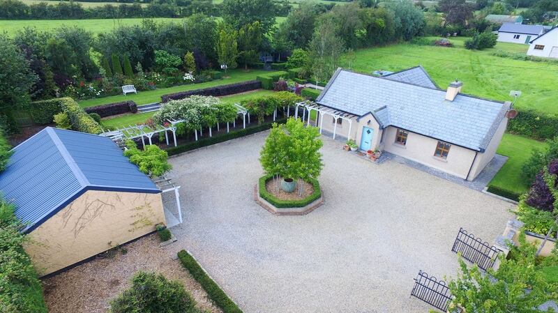 Priced at €220,000, Wisteria Lodge is a detached two-bedroom property with a well-maintained landscaped garden