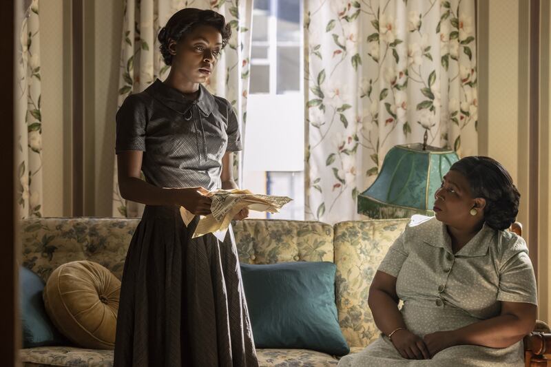 Danielle Deadwyler as Mamie Till Bradley and Whoopi Goldberg as Alma Carthan in Till. Photograph: Lynsey Weatherspoon/Orion Pictures Releasing LLC/PA Photo