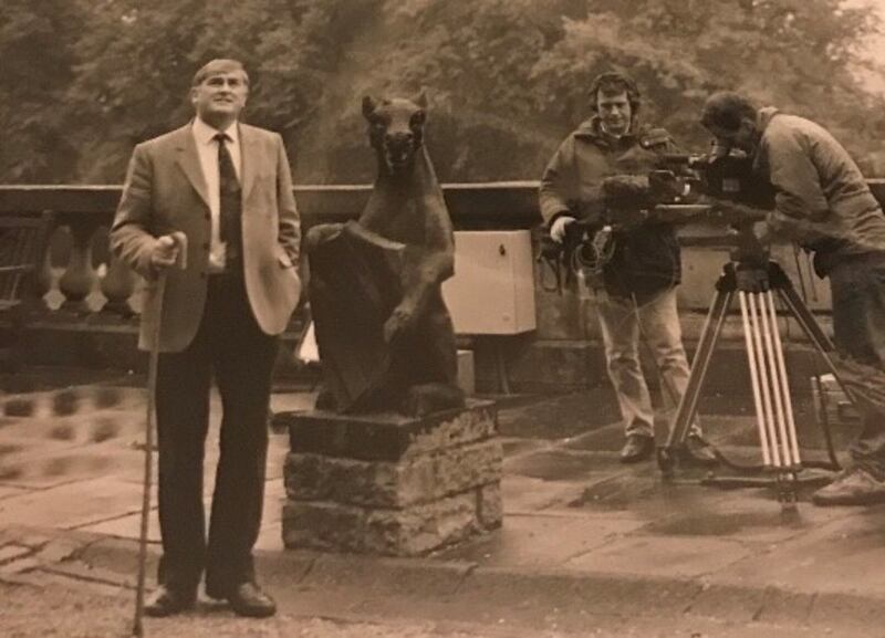 Luke Casey filming The Dales Diary, his award-winning ITV series  documenting the Yorkshire Dales.