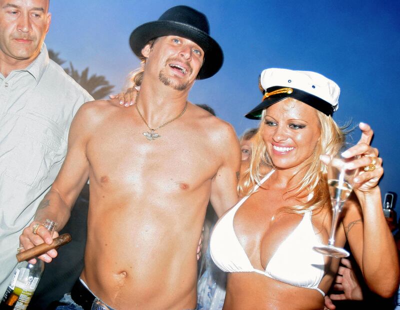 Pamela Anderson and Kid Rock on their wedding day in 2006. Photograph: Eric Estrade/AFP via Getty