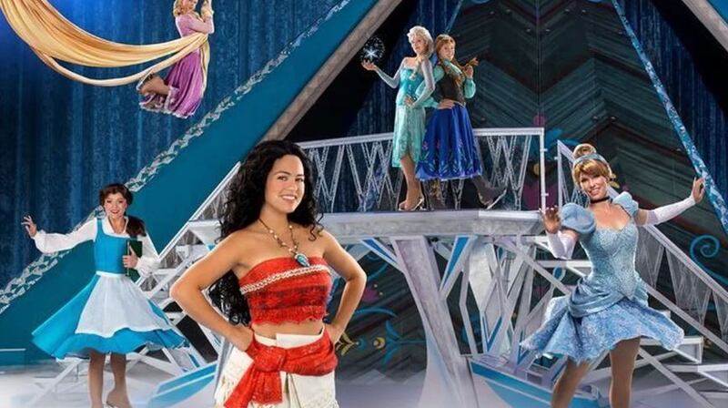 Icy tales of courage and heart: some of the characters in Disney on Ice: Dream Big show