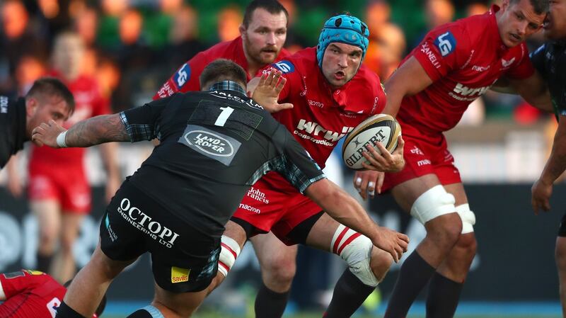 Ireland lock Tadhg Beirne  impressed during a two-year spell at Scarlets in Wales. Warriors Photograph: James Crombie/Inpho