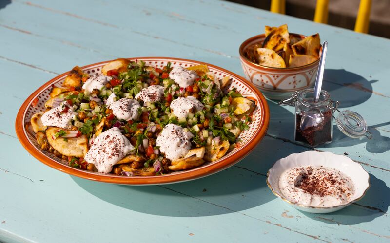  Fattoush salad. Photographs: Patrick Browne