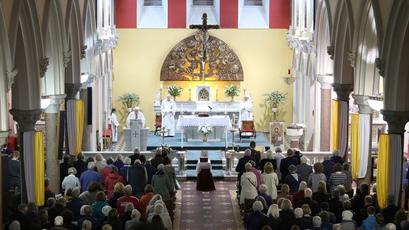 Hundred gather in Dublin for the funeral of Joseph Tuohy. Photograph: Nick Bradshaw/ The Irish Times
