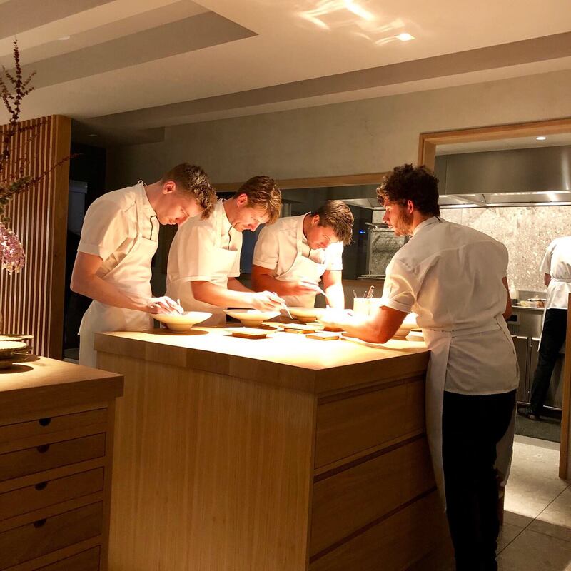 Aimsir: chefs at the pass, which sits in the dining room