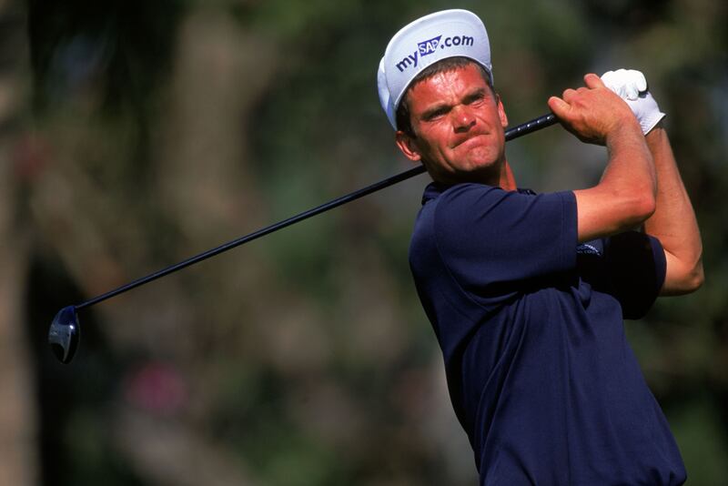 Sweden's Jesper Parnevik beat Phil Mickelson and Davis Love III in a playoff to win the Byron Nelson in 2000. Photograph: Stephen Munday/Allsport