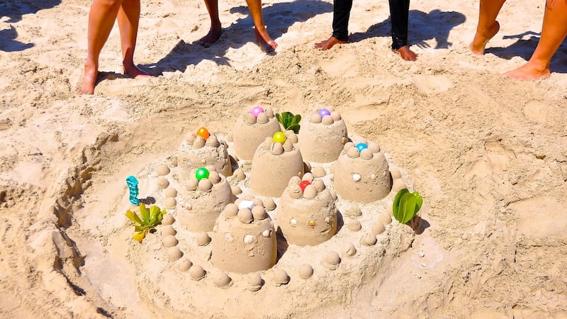 Be king or queen of the castle on Sandymount Strand in Dublin this weekend.