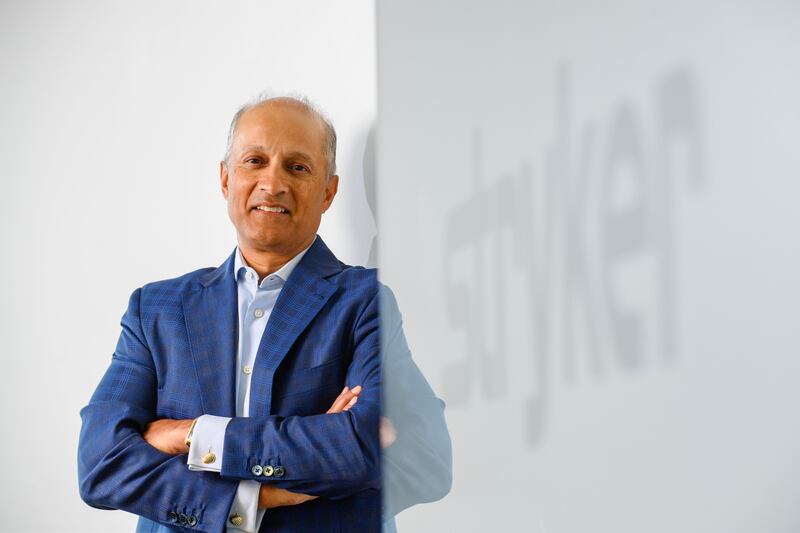 Kevin Lobo, CEO of medical device company Stryker.
Photograph: Daragh McSweeney/Provision