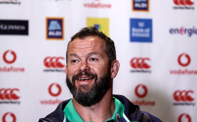 Andy Farrell's sense of humour peeked through when he was asked about James Lowe during Thursday's press conference in South Africa Photograph: Dan Sheridan/Inpho