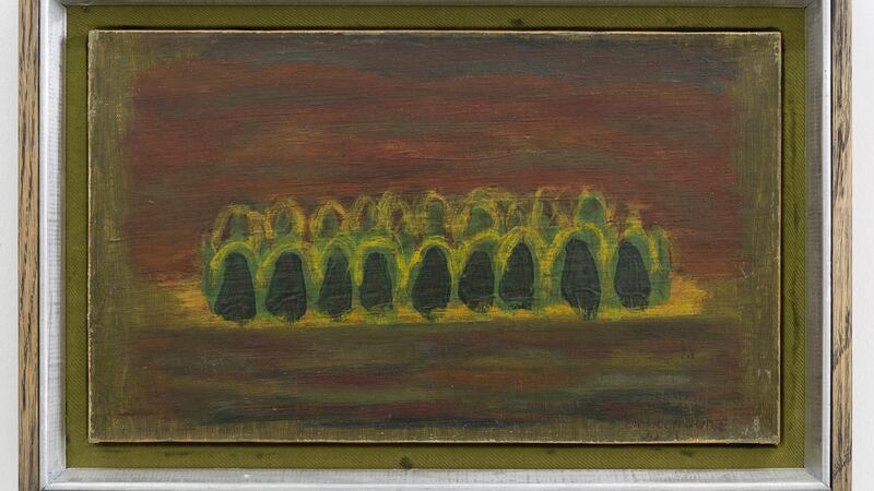 Foule Immobile (1931) by Serge Charchoune. Private collection