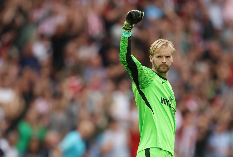 Caoimhín Kelleher signed for Brentford in June to secure first-team football. Photograph: Richard Pelham/Getty Images