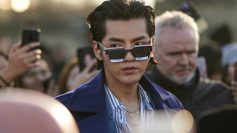 Kris Wu at Paris Fashion Week. Photograph: Edward Berthelot/Getty