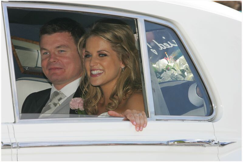 Brian O'Driscoll and Amy Huberman after getting married in 2010. Photograph: Brenda Fitzsimons