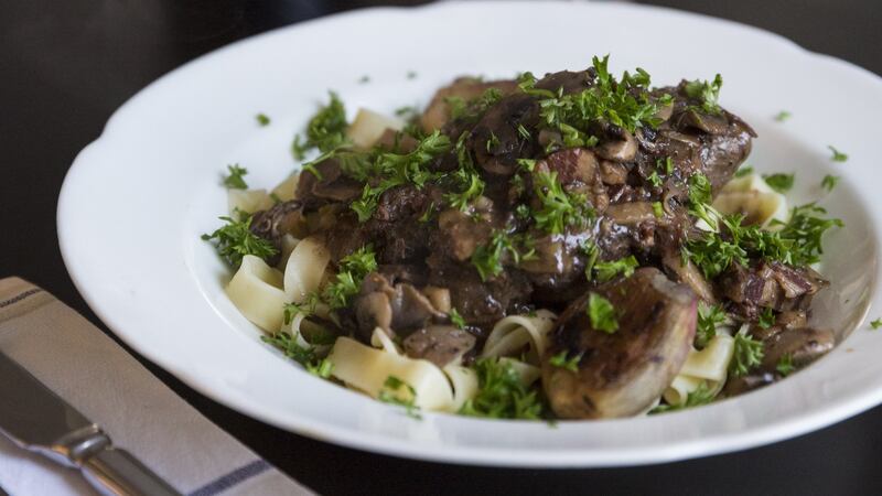 Beef Bourguignon. Photograph: Emma Jervis