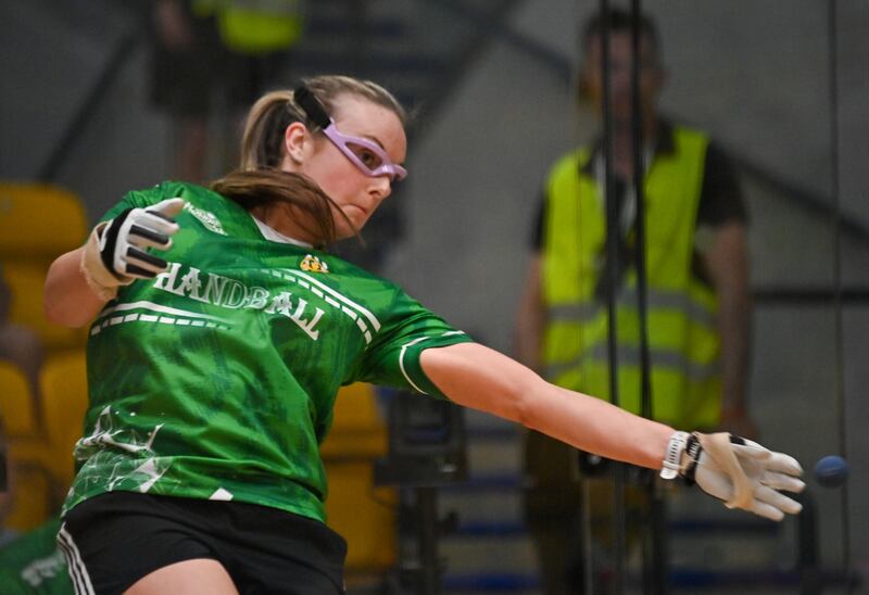 Martina McMahon is on an extraordinary run of success over the last 12 months across three different handball codes. Photograph: Stephen Marken
