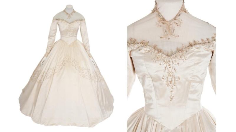 Elizabeth Taylor and Nicky Hilton at their wedding in 1950. Photographs: Getty Images and Christie's images ltd, 2013