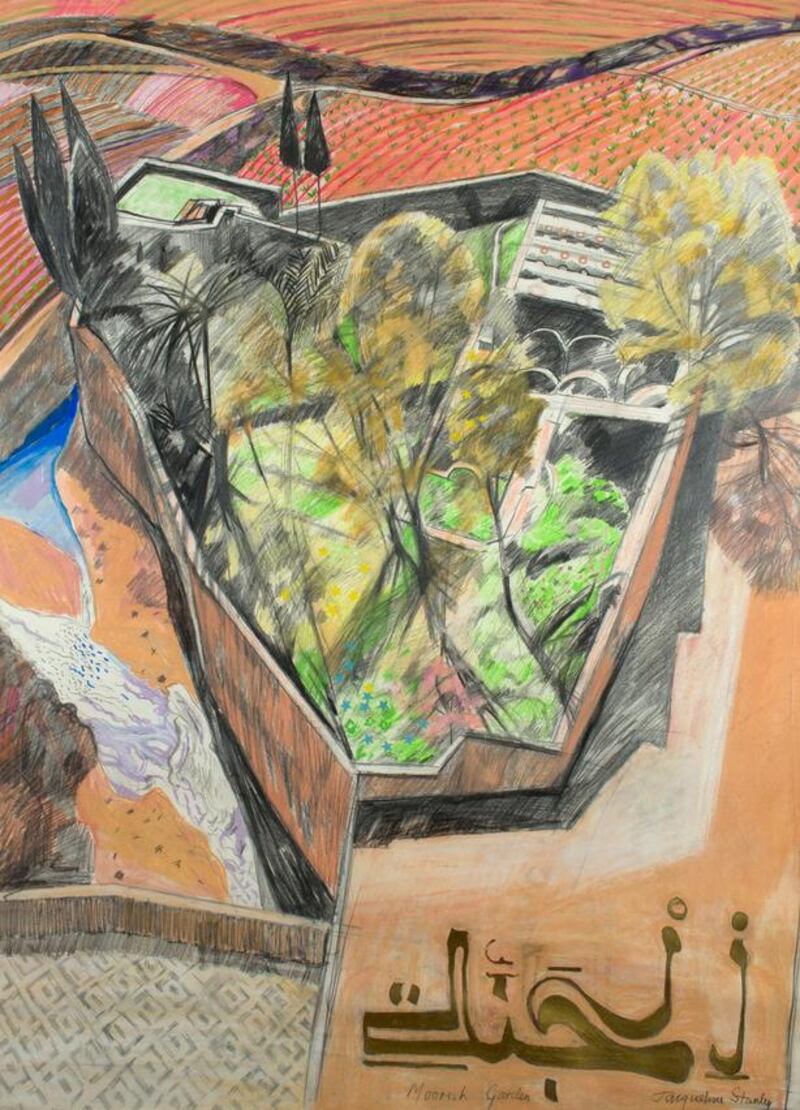 Jacqueline Stanley’s “Moorish Garden, Ronda, Spain (1980s)