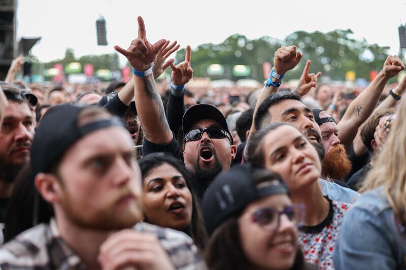 Iron Maiden performed in Malahide Castle on Wednesday night. Photograph: Dan Dennison